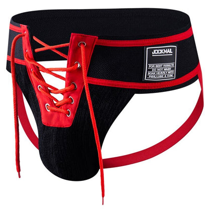 Lace-up Low Waist Jockstraps